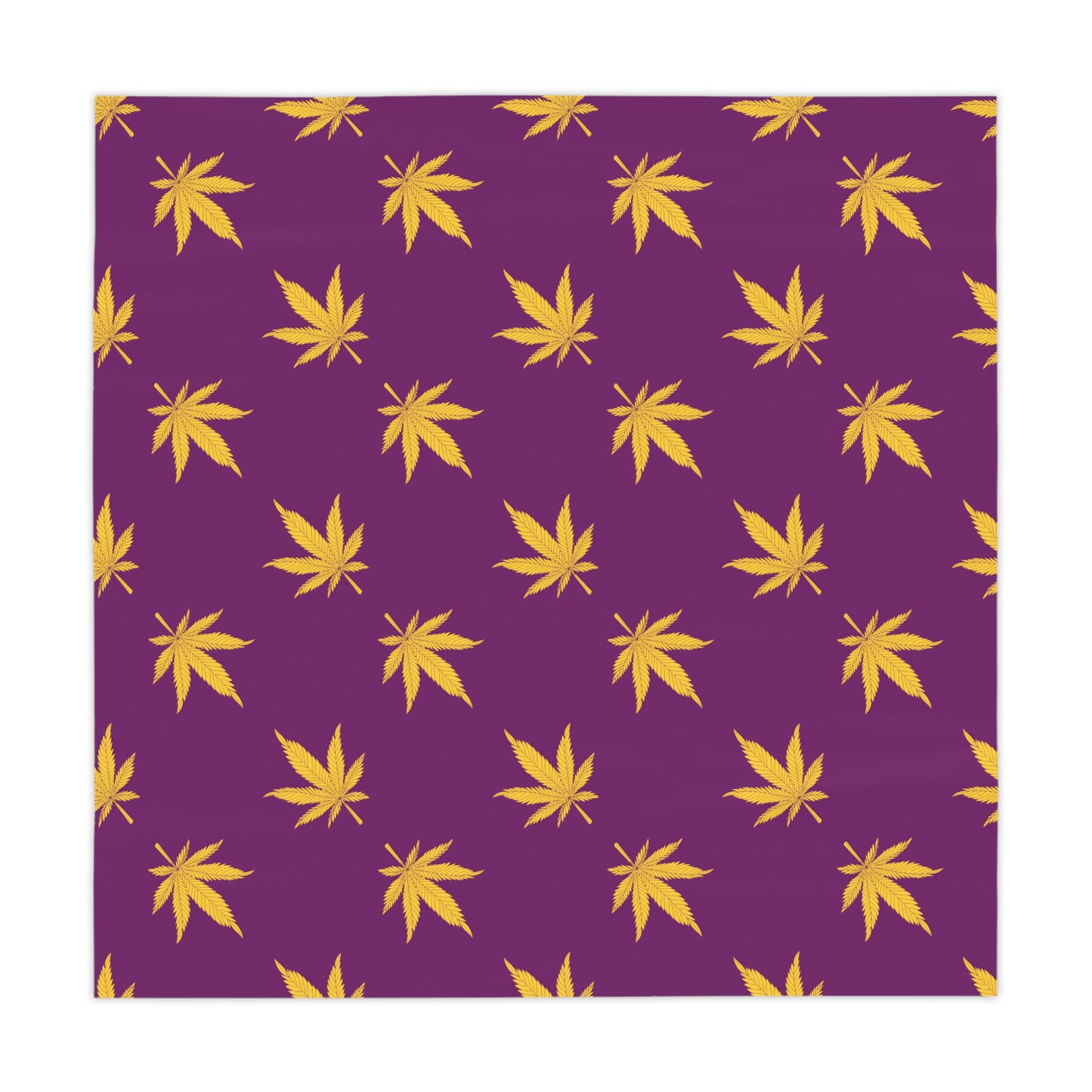 Vibrant Cannabis Leaf Tablecloth, Bohemian Dining Decor, Perfect for Parties, Festivals, and Everyday Use