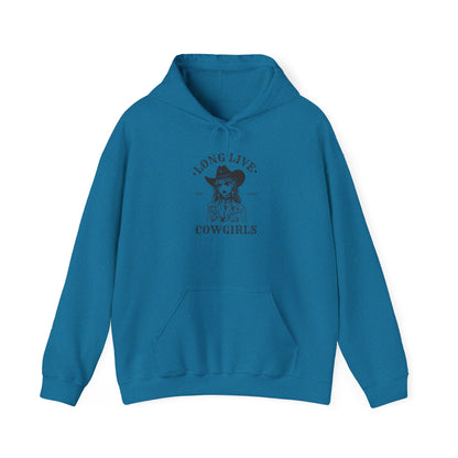 Long Live Cowgirls Hoodie, Western Style Sweatshirt, Country Music Gift, Casual Wear, Perfect for Rodeos, Birthdays, Celebrations