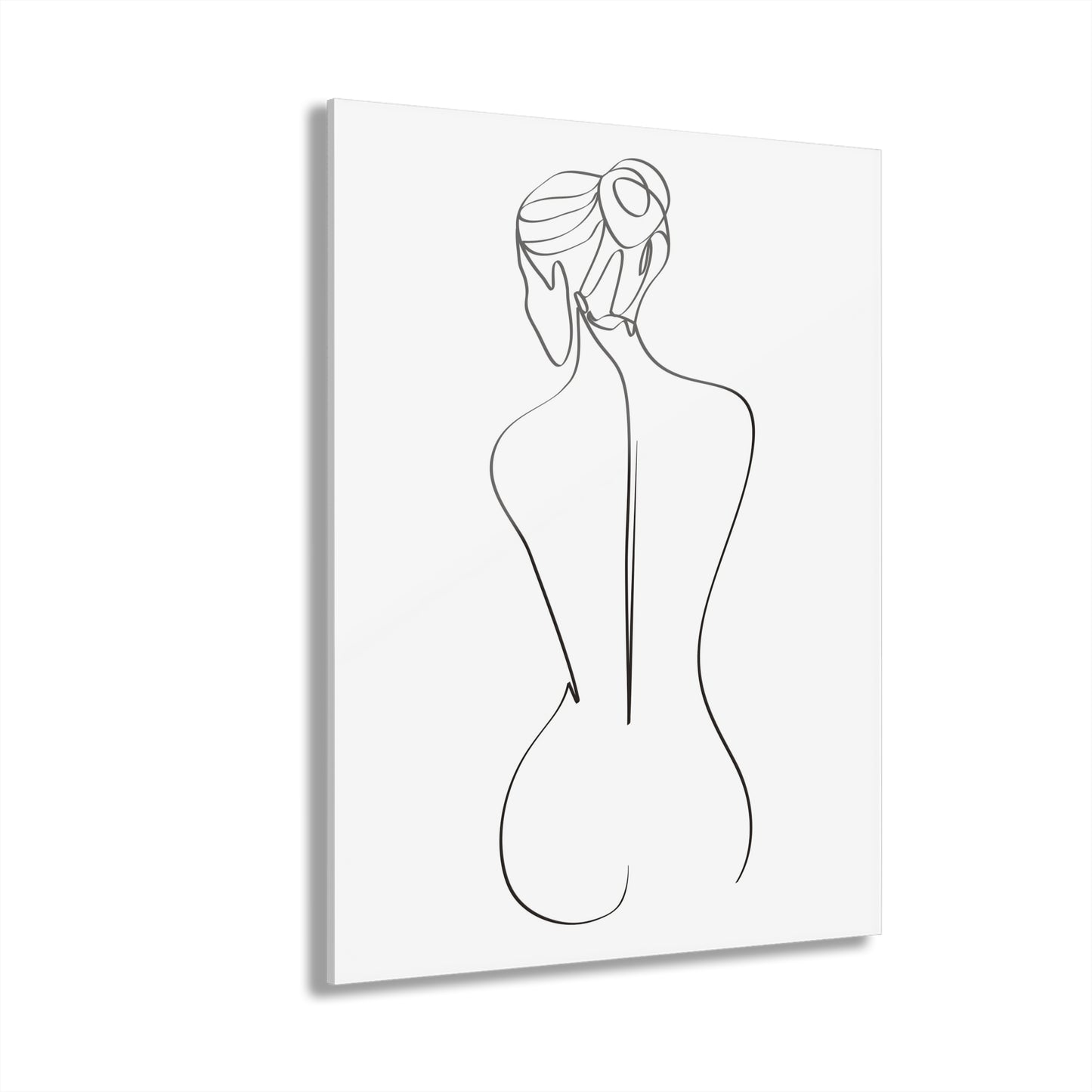 Elegant Line Art Acrylic Print, Modern Home Decor, Minimalist Wall Art, French Cleat Hanging, Gift for Her, Contemporary Design