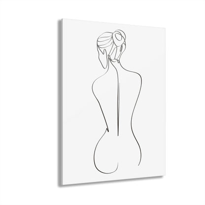 Elegant Line Art Acrylic Print, Modern Home Decor, Minimalist Wall Art, French Cleat Hanging, Gift for Her, Contemporary Design