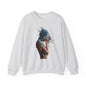 Introspective Artistic Nature-Inspired Crewneck Sweatshirt - Cozy Unisex Gift, Art Lover Sweatshirt, Casual Wear, Unique Gift for Her/Him