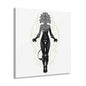 Leo Zodiac Elegant Acrylic Wall Art Print, Modern Home Decor, Black and Gold Abstract Design, Unique Gift for Art Lovers