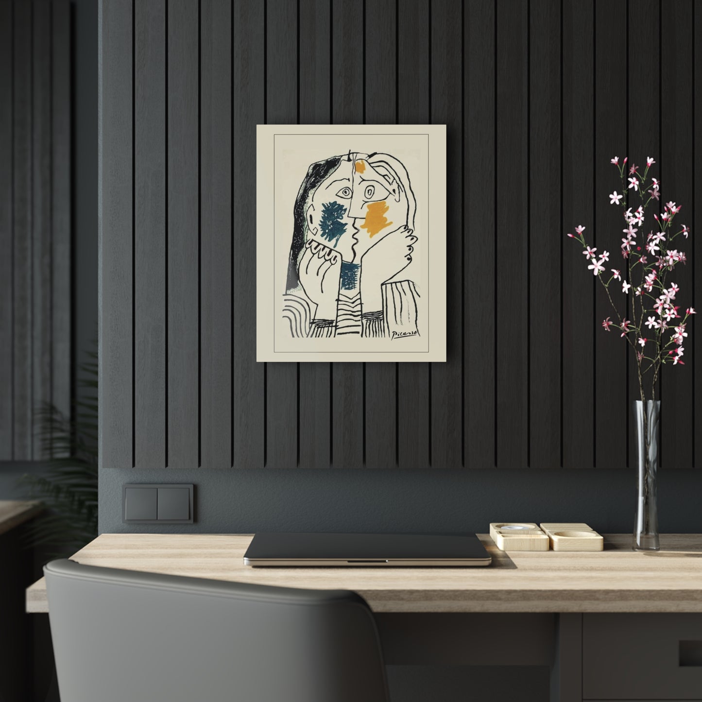 Picasso Lovers - Artistic Acrylic Print Wall Decor, Modern Home Art, Minimalist Decoration, Gallery Wall Art, Gift for Art Lovers