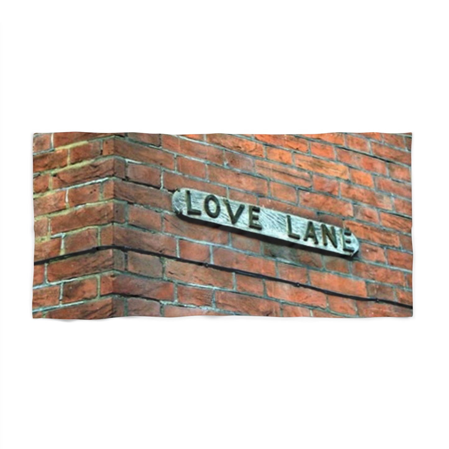LOVE LANE - Urban Inspired Beach Towel, Summer Accessory, Perfect for Beach Trips, Pool Days, Ocean Lovers