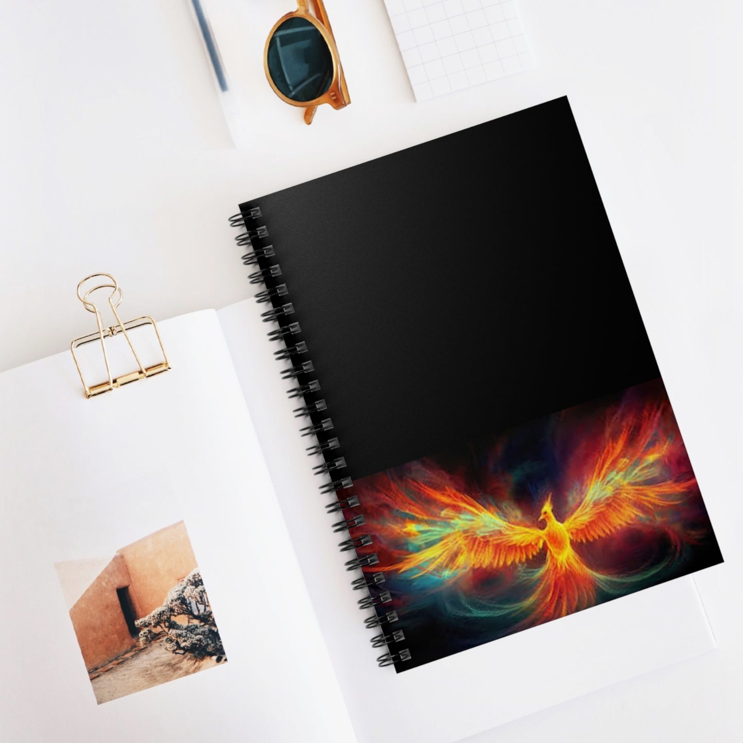 Pheonix Rising Spiral Notebook - Ruled Line
