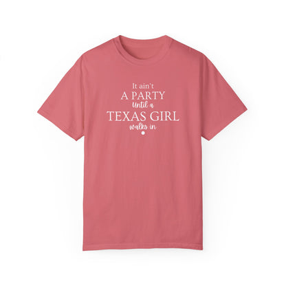 Texas Girl Party T-Shirt, Fun Birthday Gift, Unisex Apparel, Casual Summer Shirt, Southern Pride Tee, Texas Women Fashion