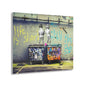 Banksy Life is Short - Urban Acrylic Print, Edgy Wall Art, Street Art Decor, Inspirational Home Decor, Gift for Art Lovers, Wall Decor