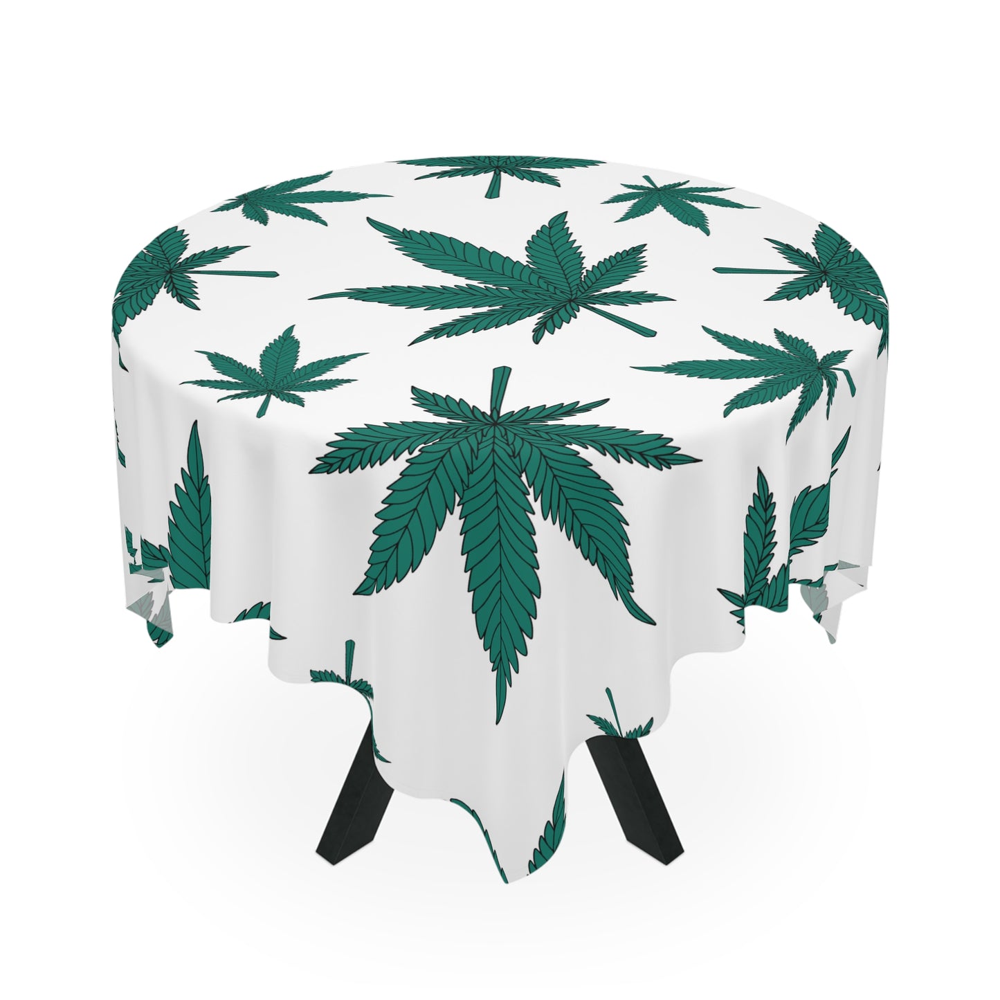 Cannabis Leaf Tablecloth, Boho Home Decor, Kitchen Dining, Party Accessory, Eco-Friendly Table Cover, Gifts for Her