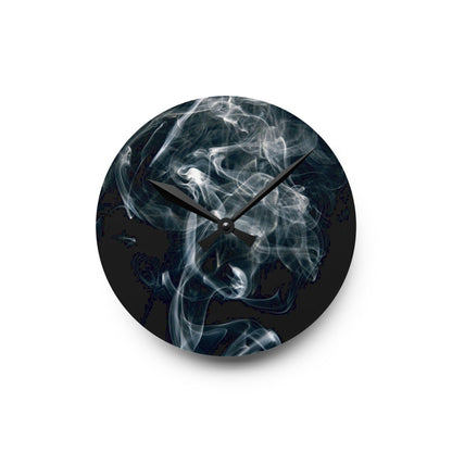 Modern Smoke Acrylic Wall Clock, Contemporary Office Decor, Stylish Home Accent, Unique Gift Idea, Smoke Design