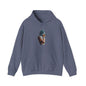 Introspective Artistic Unisex Hooded Sweatshirt, Cozy Streetwear, Unique Gift for Artists, Casual Wear, Perfect for Fall & Winter