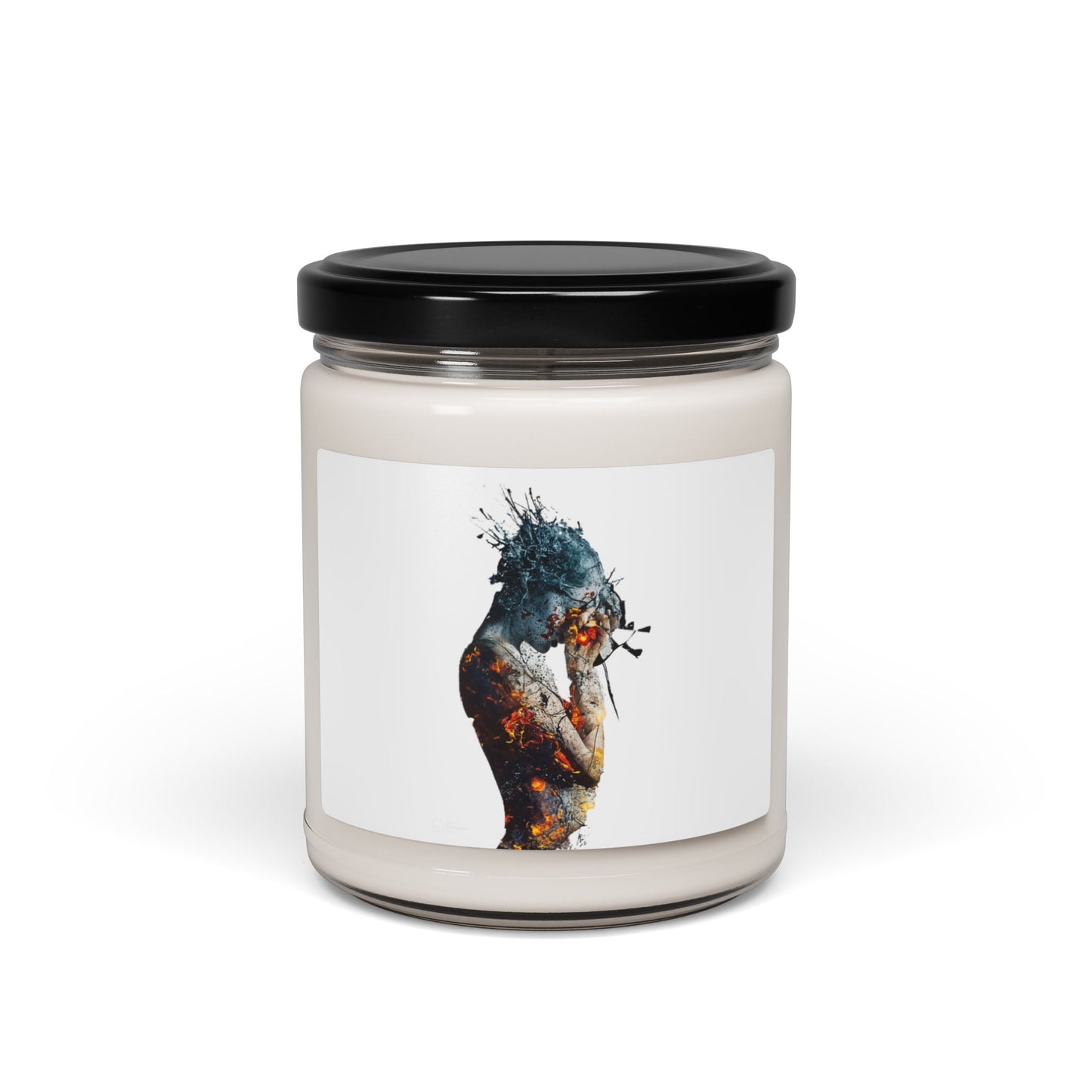 Introspective Artistic Scented Soy Candle | Relaxing Home Decor, Gift for Her, Aromatherapy, Unique Candle, Self-Care Essentials