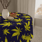 Vibrant Cannabis Leaf Tablecloth, Perfect for Parties, Picnics, or Home Decor, Stylish Table Cover for Gatherings, Festivals, BBQs