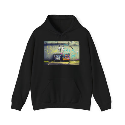 Banksy Urban Graffiti Hoodie, Stylish Streetwear Sweatshirt, Casual unisex sweatshirt, Perfect for street style lovers, Hip hop fashion hoodie,