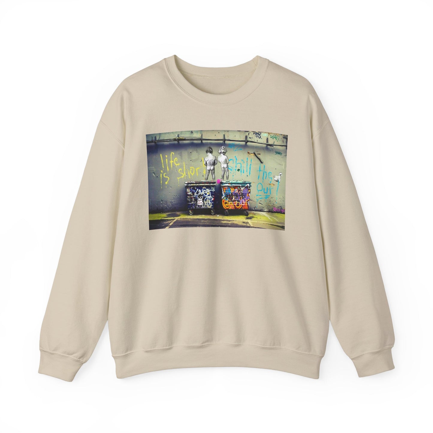 Street Art Inspirational Crewneck Sweatshirt | Urban Style, Inspirational Gift, Casual Wear, Streetwear, Art Lover Apparel