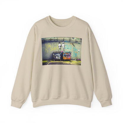 Street Art Inspirational Crewneck Sweatshirt | Urban Style, Inspirational Gift, Casual Wear, Streetwear, Art Lover Apparel