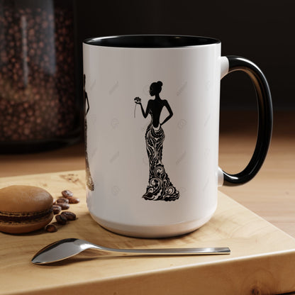 Classy Lady Accent Coffee Mug - Perfect Gift for Superhero Fans, Tea Lovers, Birthday, Holiday, Home Office Decor, Collectible