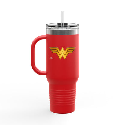 Wonder Woman Insulated Travel Mug, 40oz - Perfect for Coffee Lovers, Holidays, Gifts, Outdoors, and Road Trips