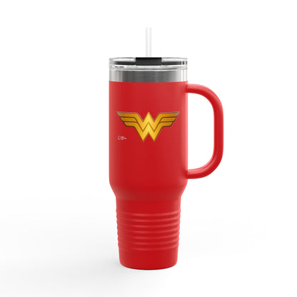 Wonder Woman Insulated Travel Mug, 40oz - Perfect for Coffee Lovers, Holidays, Gifts, Outdoors, and Road Trips