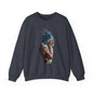 Introspective Artistic Nature-Inspired Crewneck Sweatshirt - Cozy Unisex Gift, Art Lover Sweatshirt, Casual Wear, Unique Gift for Her/Him