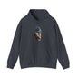 Introspective Artistic Unisex Hooded Sweatshirt, Cozy Streetwear, Unique Gift for Artists, Casual Wear, Perfect for Fall & Winter
