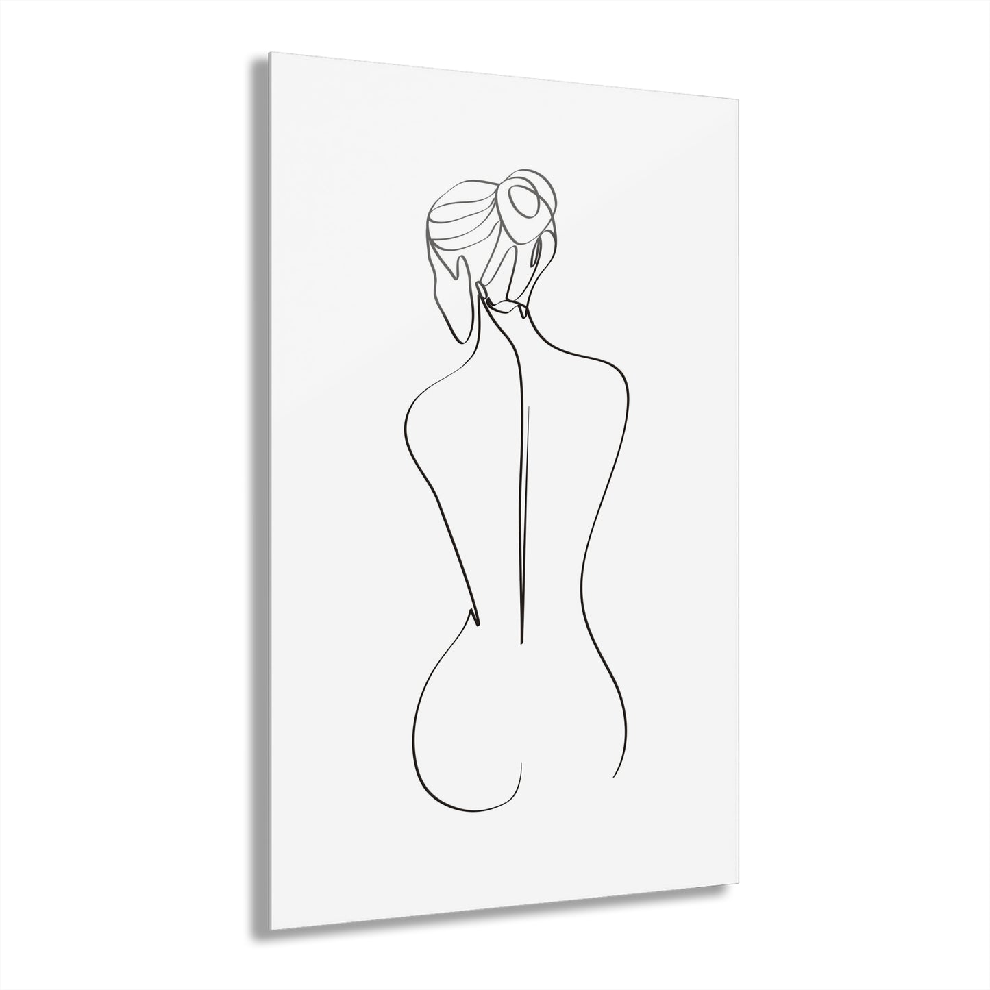 Elegant Line Art Acrylic Print, Modern Home Decor, Minimalist Wall Art, French Cleat Hanging, Gift for Her, Contemporary Design