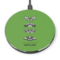 Papillon Butterfly Green Wireless Charger, Eco-Friendly Phone Charger, Fast Charging Pad, Unique Gift for Nature Lovers, Modern Desk Decor