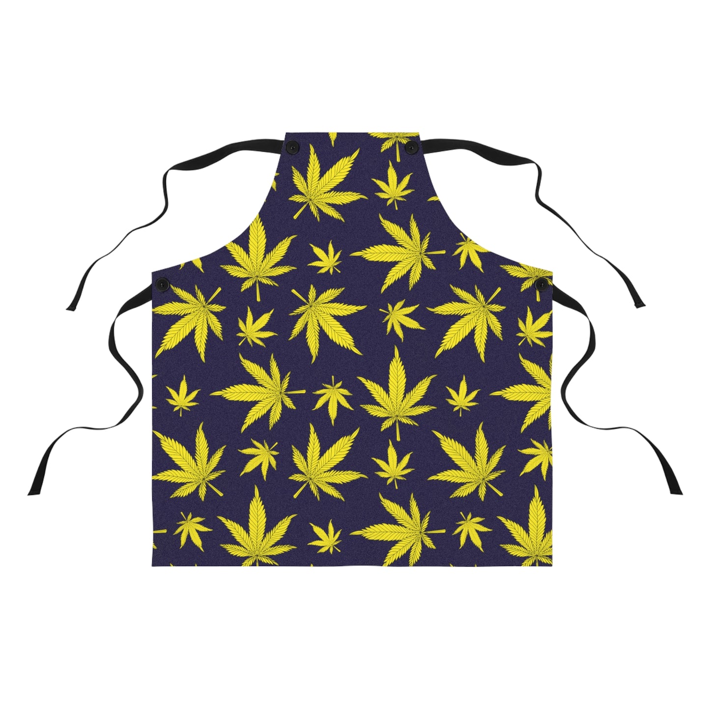 Yellow Leaf Cannabis Apron (AOP)