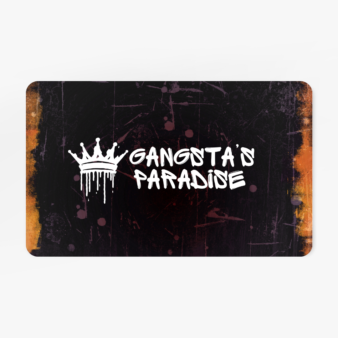 Groovy Polyester Doormat - Welcome to Gangsta's Paradise, Funky Entry Rug, Unique Home Decor, Hip Hop Style Mat, Homewarming Gift, Music