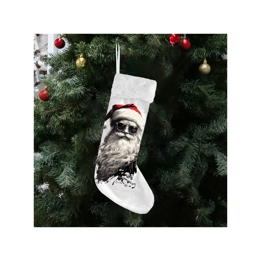 Cool Santa Christmas Stockings (Flannel)