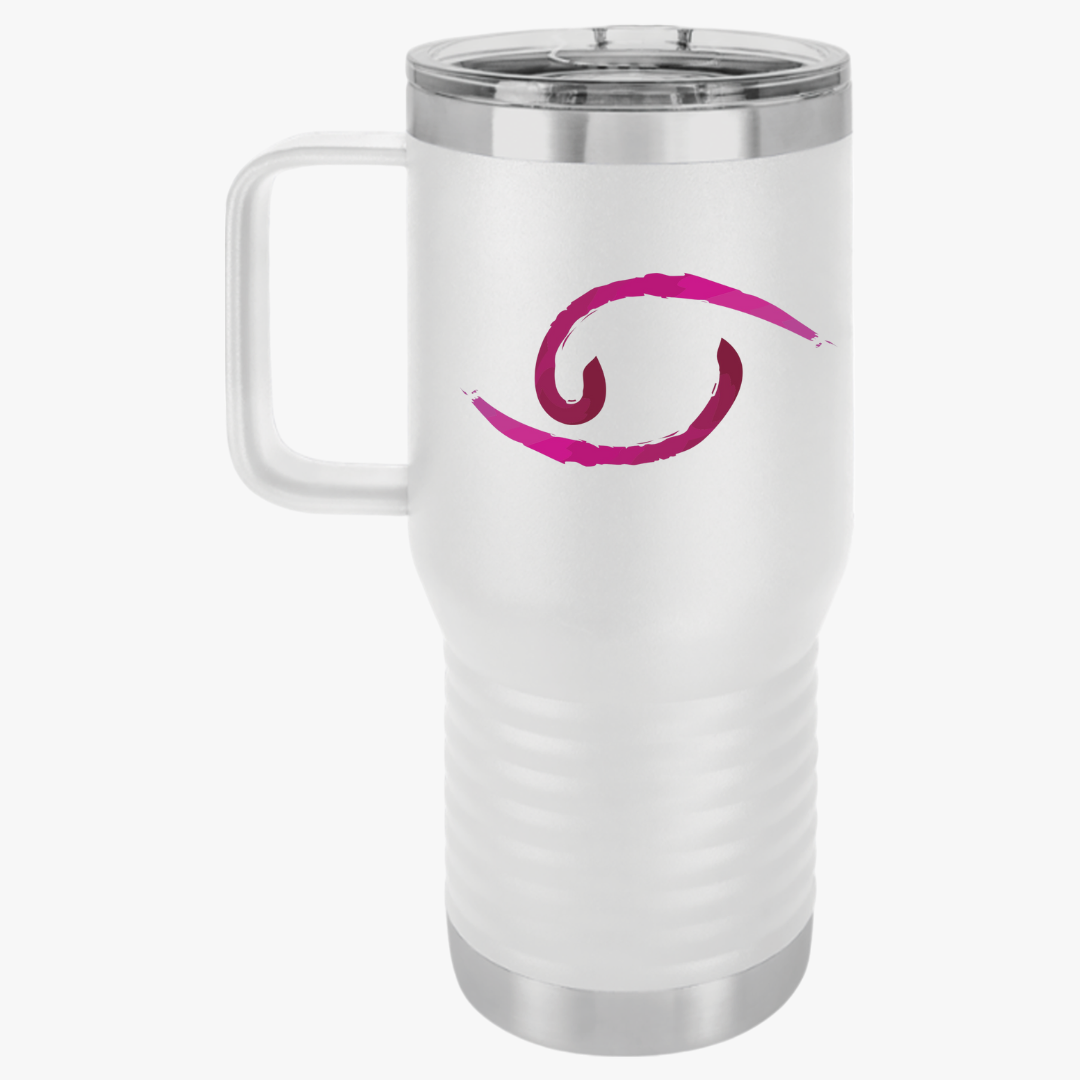 Cancer Zodiac Travel Mug, 20oz | Coffee Cup | Travel Accessories | Unique Gift for Her | Outdoor Adventures, Road Trips, Daily Commute
