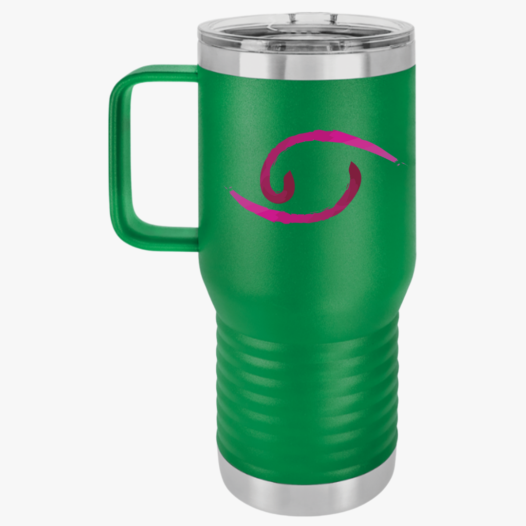 Cancer Zodiac Travel Mug, 20oz | Coffee Cup | Travel Accessories | Unique Gift for Her | Outdoor Adventures, Road Trips, Daily Commute