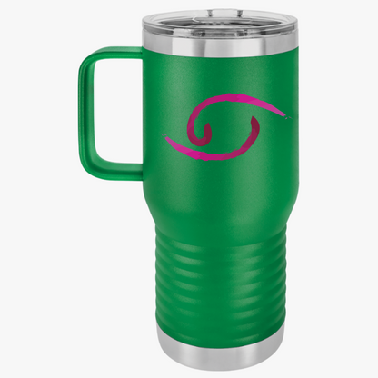 Cancer Zodiac Travel Mug, 20oz | Coffee Cup | Travel Accessories | Unique Gift for Her | Outdoor Adventures, Road Trips, Daily Commute