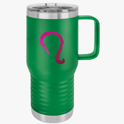 Leo Zodiac Travel Mug, 20oz - Coffee Lovers Gift, Road Trip Essential, On-the-Go Drinkware, Custom Travel Cup, Personalized Beverage Holder