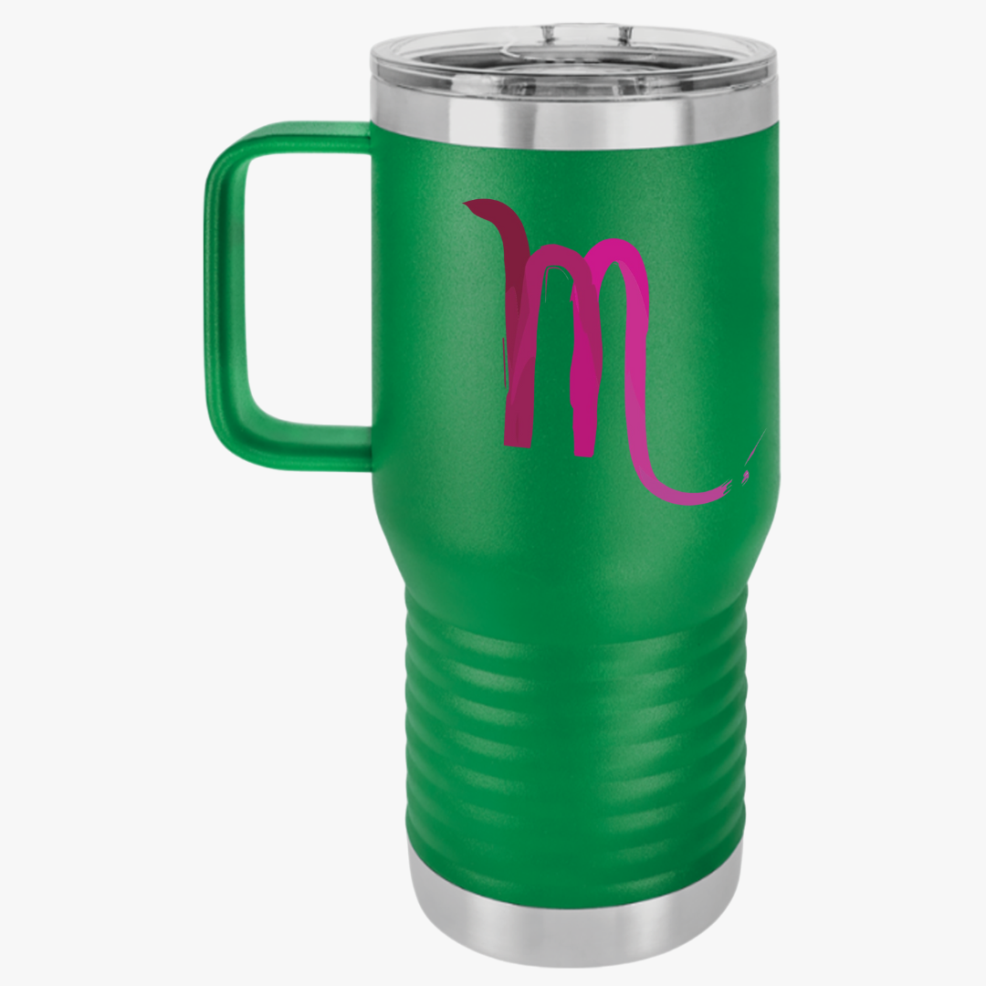 Scorpio Zodiac Travel Mug, 20oz Insulated Cup, Minimalist Design Coffee Gift, Road Trip Essential, Traveler's Tumbler, Gift for Her/Him,