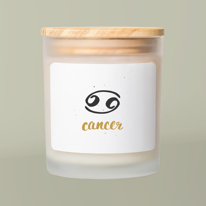 Cancer Zodiac Sign Candle - Cancer, Astrology Gift, Home Decor, Meditation Wax Candle, Birthday Gifts for Cancer