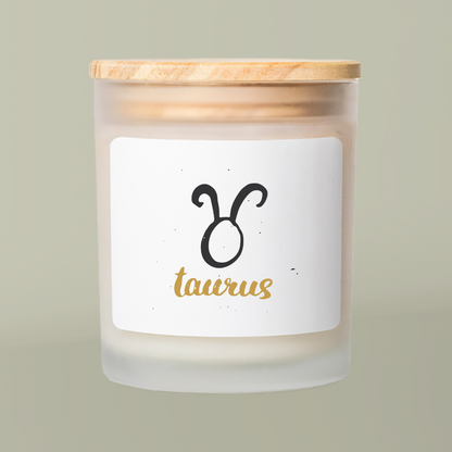 Taurus Zodiac Candle, Taurus Gift, Astrology Candle, Personalized Home Decor, Birthday Candle, Spiritual Gift