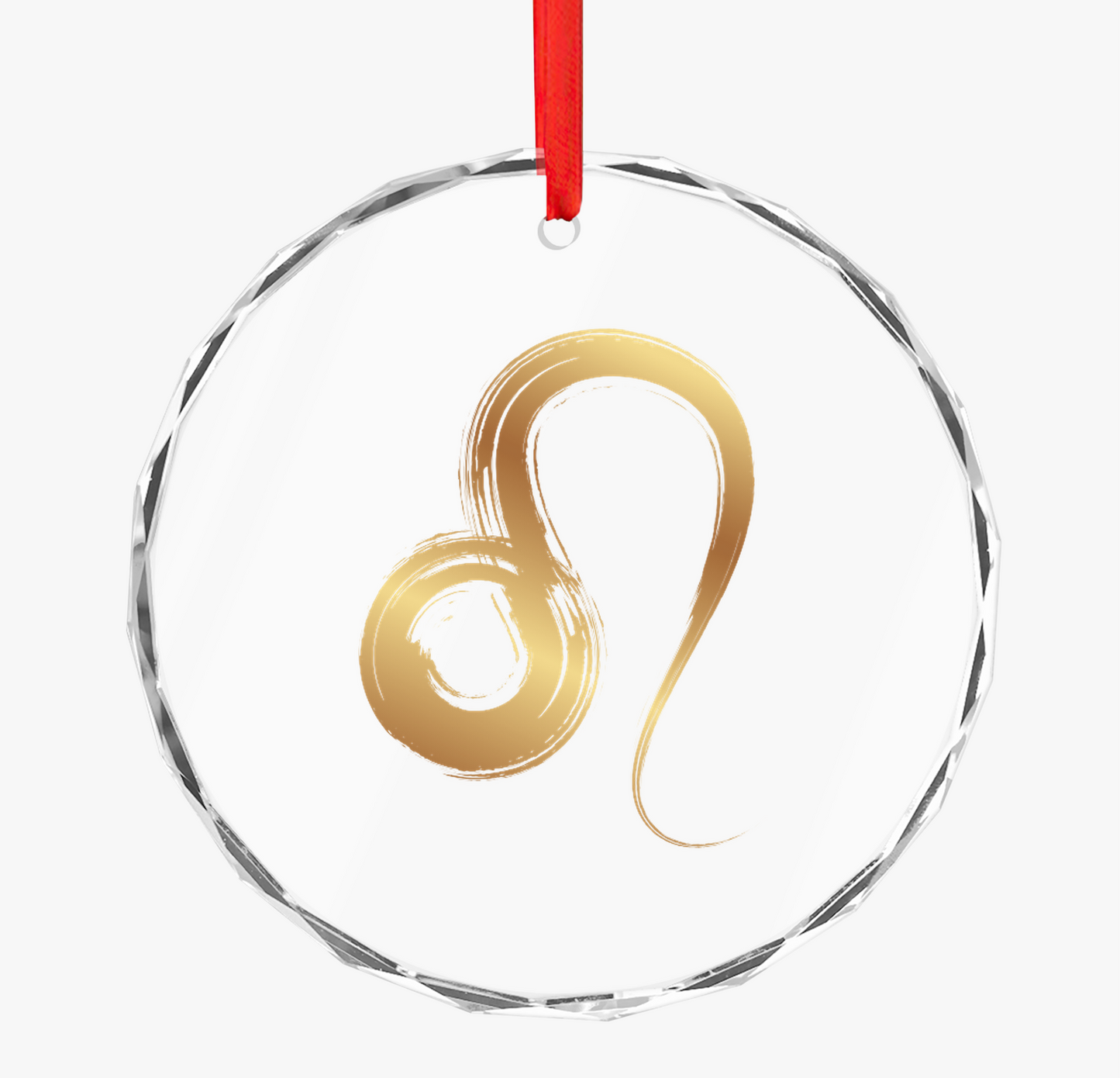 Leo Zodiac Personalized Crystal Glass Ornament - Perfect Gift for Leo , Christmas Decor, Home Decoration, Zodiac Lover, Unique Keepsake