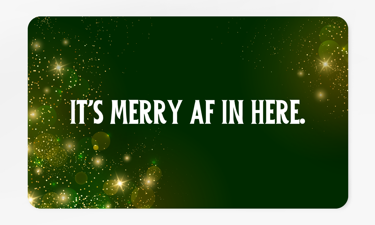 It's Merry AF in Here - Festive Doormat for Holiday Cheer, Entryway Decor, Welcome Mat, Christmas Gift, Seasonal Home Accent