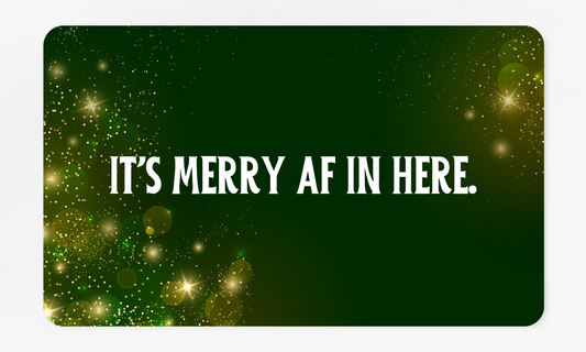 It's Merry AF in Here - Festive Doormat for Holiday Cheer, Entryway Decor, Welcome Mat, Christmas Gift, Seasonal Home Accent