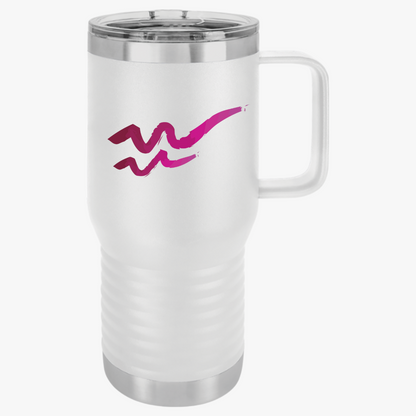 Aquarius Zodiac 20oz Travel Mug, Perfect for Adventurers, Coffee Lovers, Road Trips, Gifting, Everyday Use