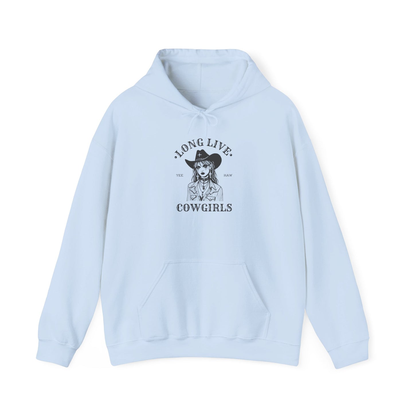 Long Live Cowgirls Hoodie, Western Style Sweatshirt, Country Music Gift, Casual Wear, Perfect for Rodeos, Birthdays, Celebrations
