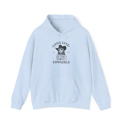 Long Live Cowgirls Hoodie, Western Style Sweatshirt, Country Music Gift, Casual Wear, Perfect for Rodeos, Birthdays, Celebrations