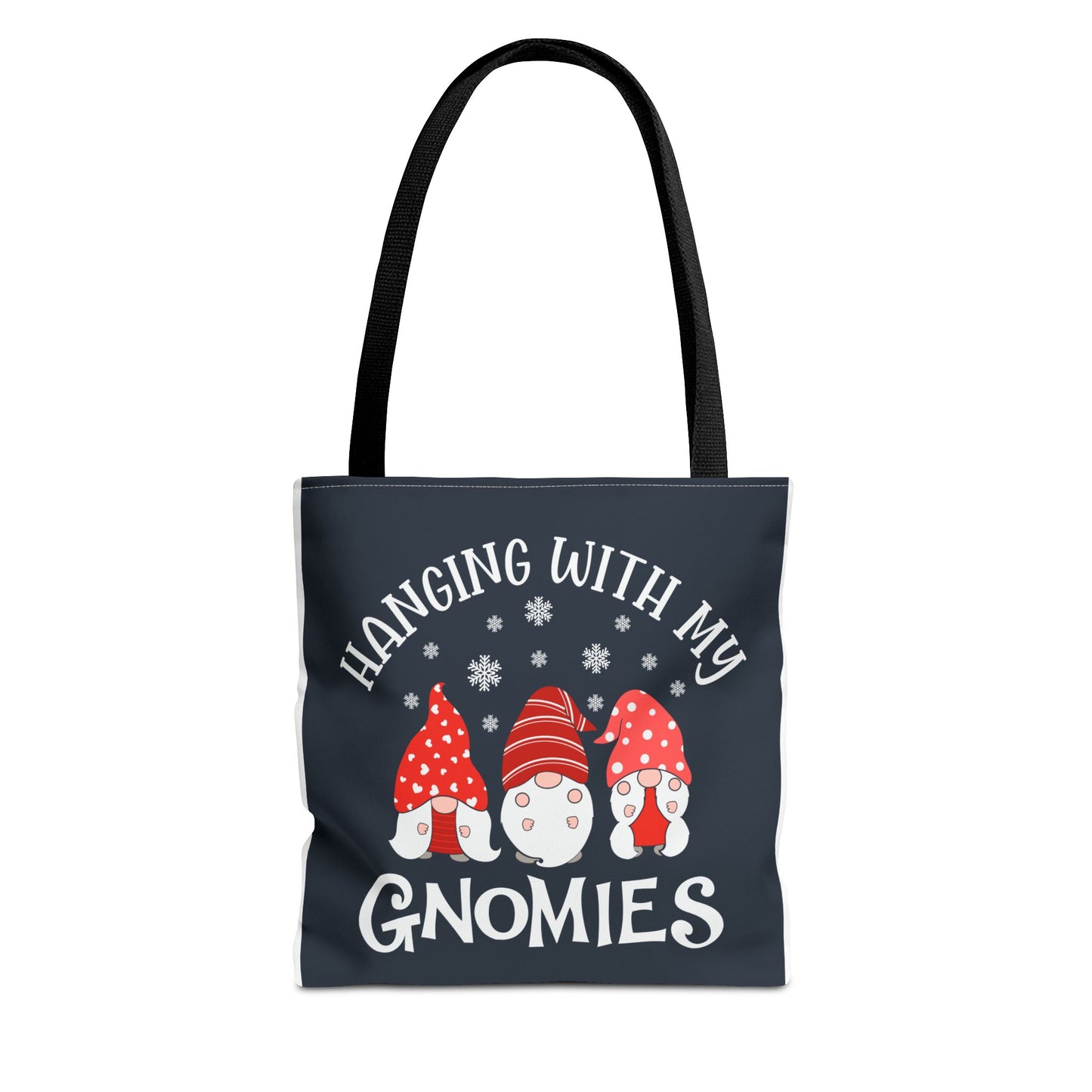 Hanging With My Gnomies Tote Bag, Cute Gnome Shopping Bag, Funny Tote for Gnome Lovers, Holiday Gift, Eco-Friendly Reusable Bag