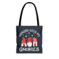 Hanging With My Gnomies Tote Bag, Cute Gnome Shopping Bag, Funny Tote for Gnome Lovers, Holiday Gift, Eco-Friendly Reusable Bag