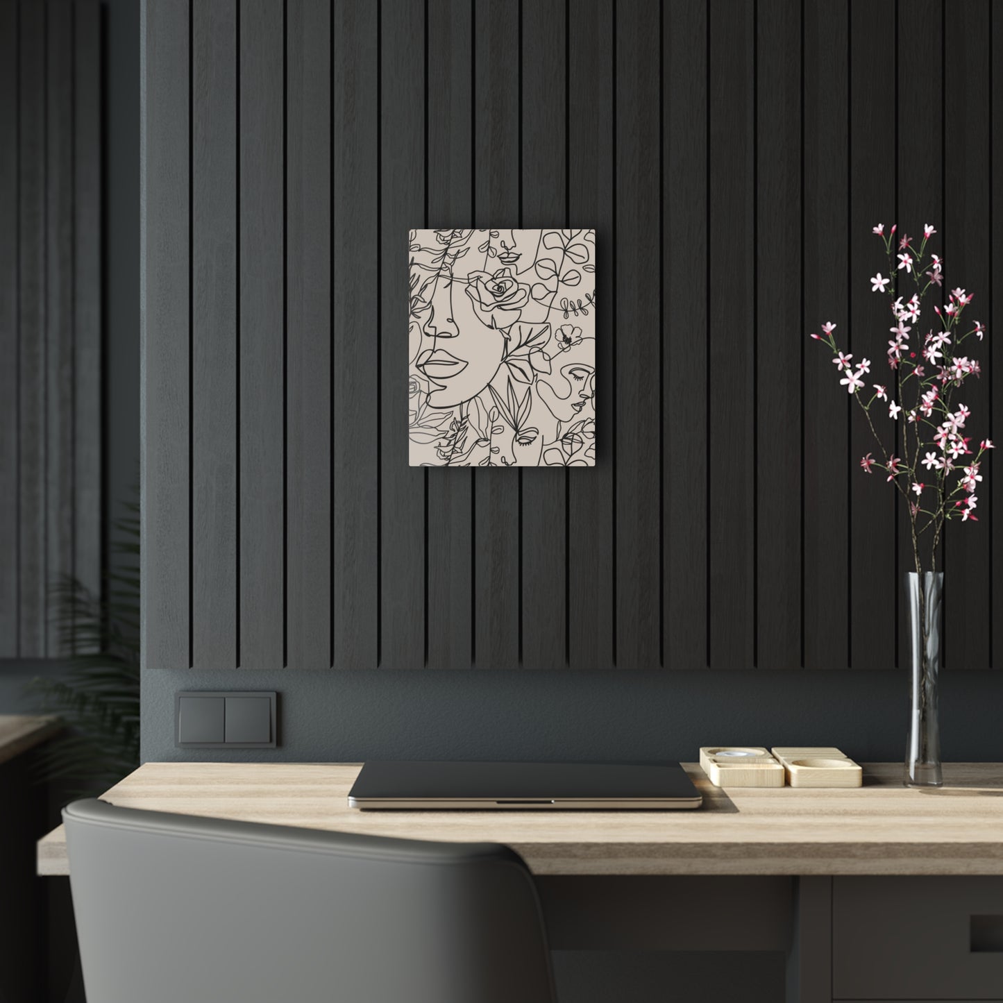 Boho Women Faces - Stylish Line Art Acrylic Prints for Modern Decor, Minimalist Home Wall Art, Gift for Art Lovers, Perfect for Any Room