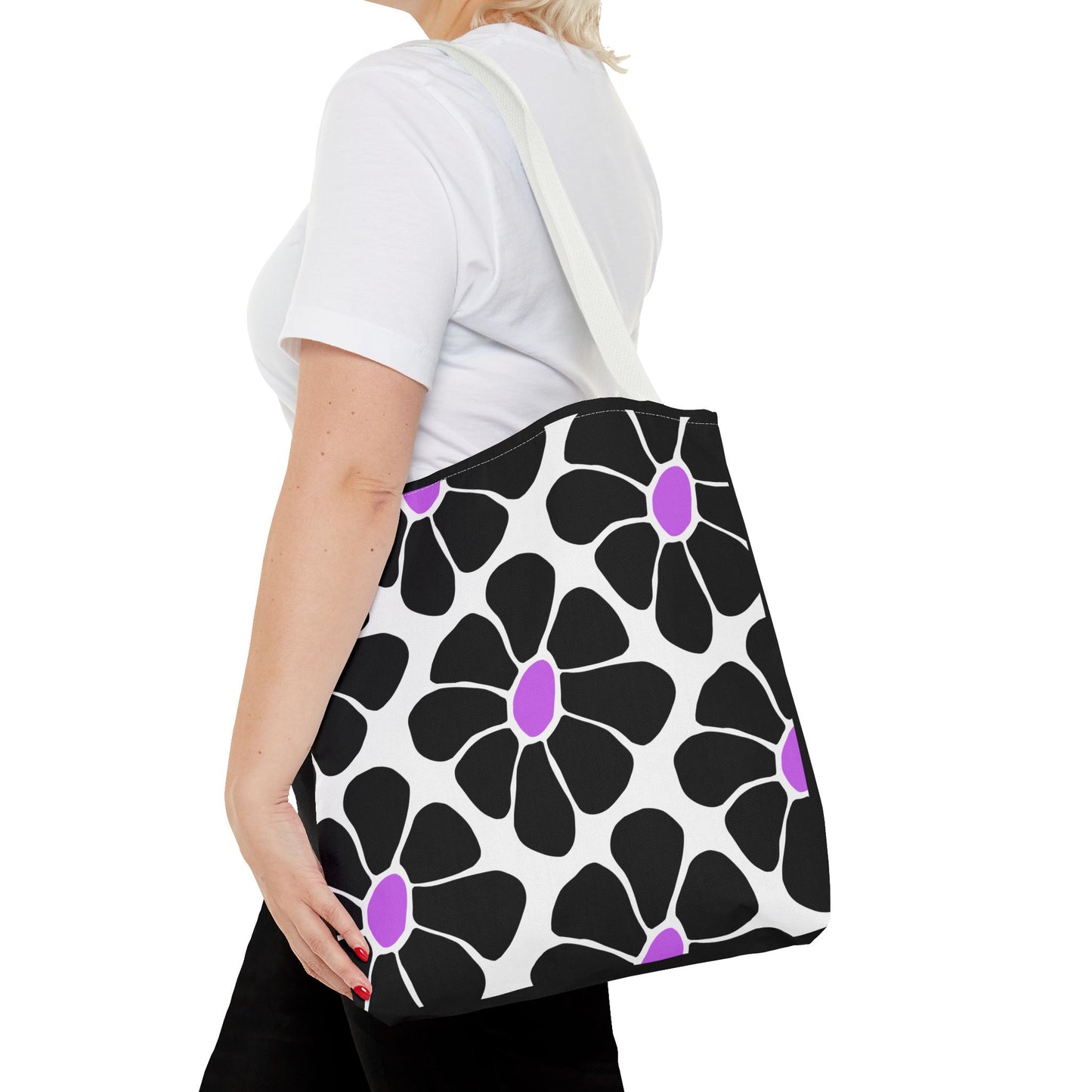 Chic Floral Motivational Tote Bag for Everyday Use, Exercise, Gifts, Shopping, Beach, Weekend Getaways, Wake Up & Slay