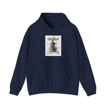 Steadfast Graphic Hoodie, Cozy Sweatshirt, Unisex Pullover, Essential Layer, Gift for Her or Him, Perfect for Fall