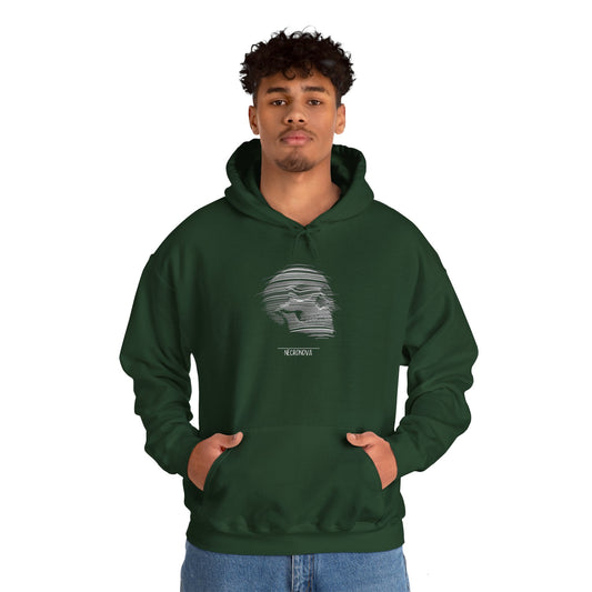 Edgy Skull Graphic Hoodie - Unisex Heavy Blend™ Sweatshirt, Streetwear, Black Hoodie, Gift for Him/Her, Cool Fall Fashion