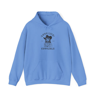 Long Live Cowgirls Hoodie, Western Style Sweatshirt, Country Music Gift, Casual Wear, Perfect for Rodeos, Birthdays, Celebrations