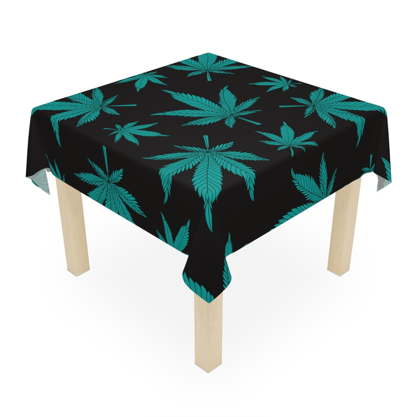 Vibrant Cannabis Leaf Tablecloth, Perfect for Parties, BBQs, Boho Decor, Gifts for 420 Celebration, Table Cover, Eco-Friendly
